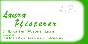 laura pfisterer business card